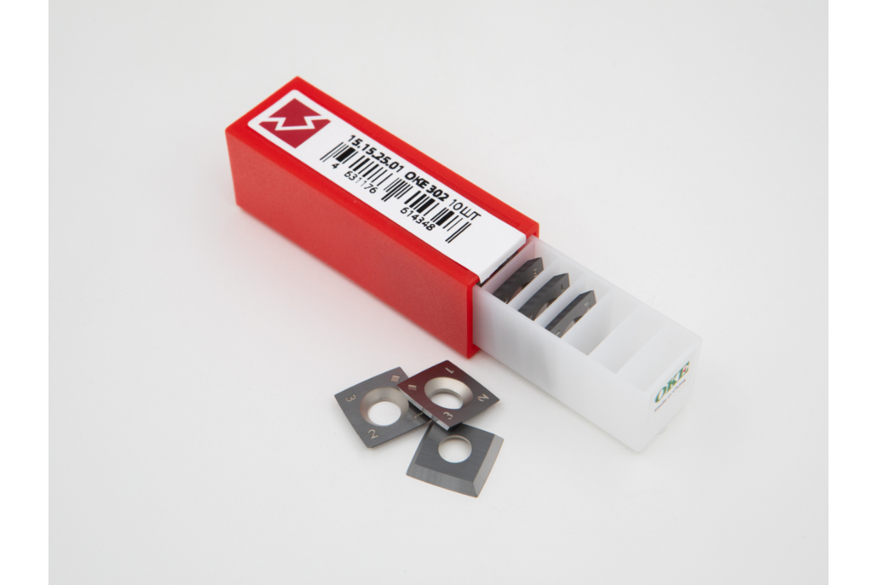 Комплект ножей HM 15,0x15,0x2,5мм R115 R05 для вала helical (10 шт.)